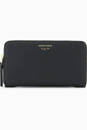 Emporio Armani Deer-print MyEA wallet with wrap-around zip