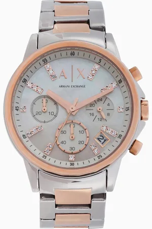 Armani Exchange Watch with mother-of-pearl dial