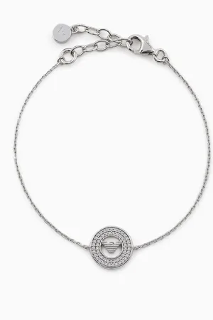 Emporio Armani Sterling Silver Components Bracelet