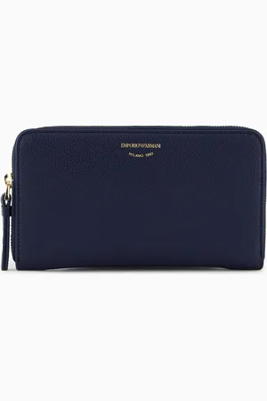 Emporio Armani Deer-print MyEA wallet with wrap-around zip