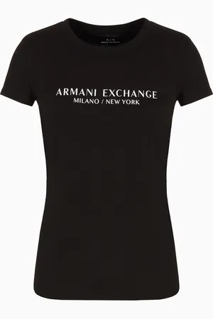Armani Exchange Slim fit T-shirt with Milan New York print