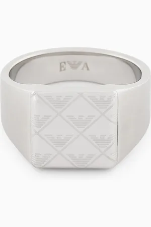 Emporio Armani Stainless Steel Signet Ring