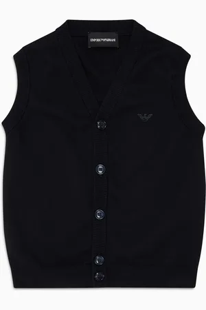 Emporio Armani Buttoned, knit V-neck gilet