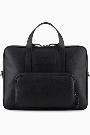 Emporio Armani Business bag in tumbled leather