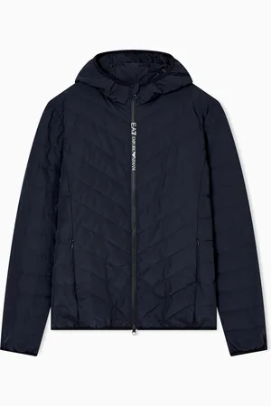 EA7 Premium Shield packable hooded down jacket
