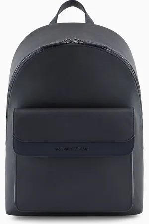 Emporio Armani ASV regenerated Saffiano and recycled nylon backpack