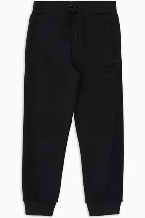 Emporio Armani ASV Piqué-jersey joggers with embroidered logo