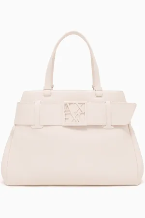 Armani Exchange Large shoulder bag with ASV logo detail