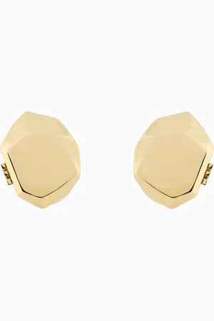 Emporio Armani Gold-Tone Brass Stud Earrings