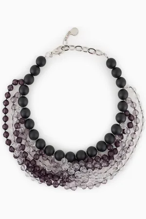 Emporio Armani Multistrand choker necklace with spheres