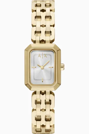 Armani Exchange Two-Hand Gold-Tone Stainless Steel Watch