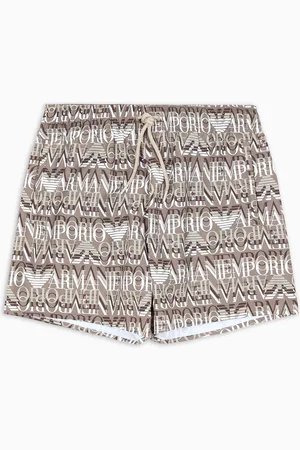 Emporio Armani Swim shorts with all-over oversized logo
