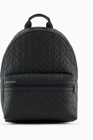 Armani Exchange ASV Recycled Fabric Allover Logo Backpack