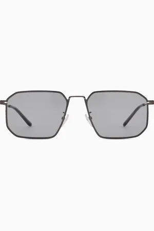 Emporio Armani Men’s irregular-shaped Asian fit sunglasses