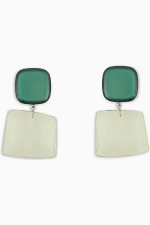 Emporio Armani Pendant earrings with transparent gemstone