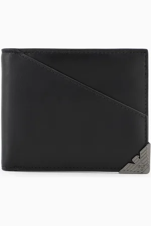 Emporio Armani Premium vegetable-tanned leather bifold wallet