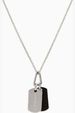 Emporio Armani Stainless Steel Dog Tag Necklace