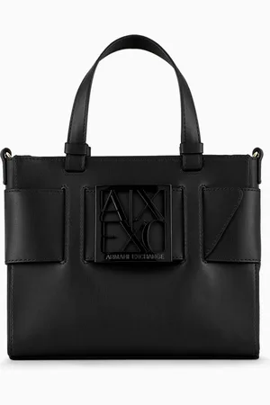 Armani Exchange Medium tote bag with double handles and shoulder strap
