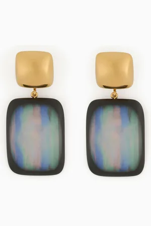 Emporio Armani Oversize multicoloured pendant earrings