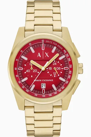 Armani Exchange Chronograph Gold-Tone Stainless Steel Watch