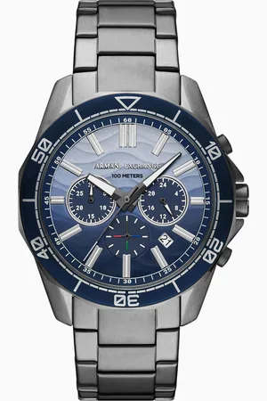 Armani Exchange Chronograph Gunmetal Stainless Steel Watch