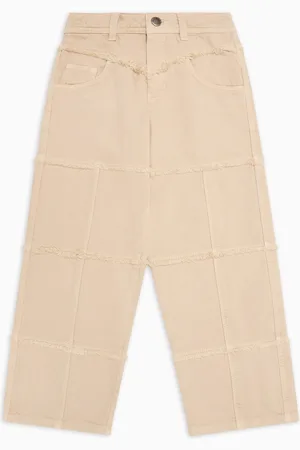 Emporio Armani Garment-dyed denim jeans with fringe details