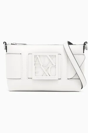 Armani Exchange Color block shoulder bag with maxi logo