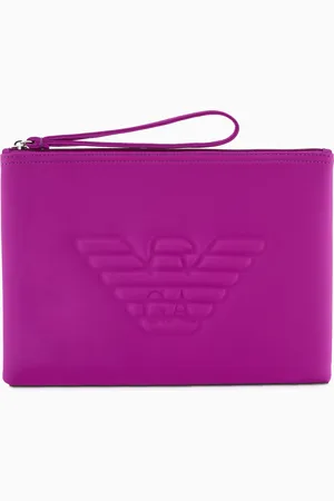 Emporio Armani Essential beachwear pouch with oversized eagle