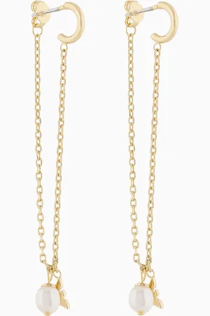 Emporio Armani Gold-Tone Brass Drop Earrings