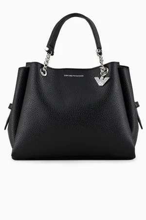 Emporio Armani Palmellato leather-effect handbag with eagle charm