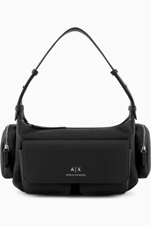 Armani Exchange Large shoulder bag with side pockets