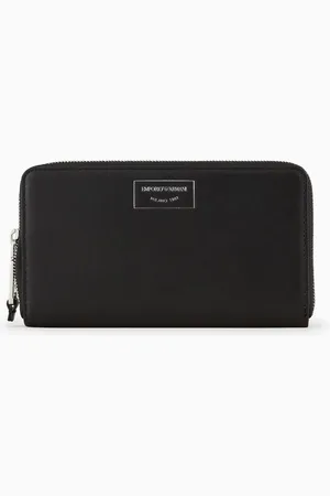 Emporio Armani ASV zip-around wallet in ecological leather