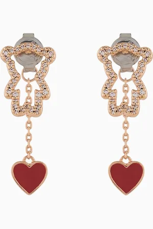 Emporio Armani 14K Rose Gold-Plated Brass Stud Earrings