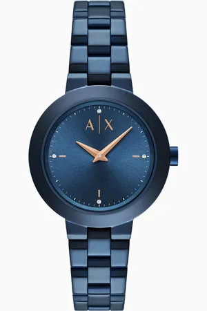 Armani Exchange Two-Hand Ocean Blue Stainless Steel Watch