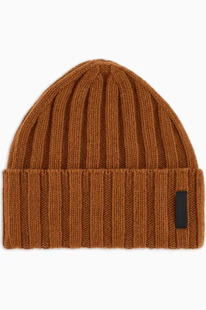 Emporio Armani Pure cashmere, ribbed beanie