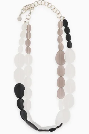 Emporio Armani Double-strand necklace with oval gemstones