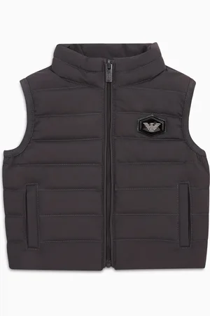 Emporio Armani Quilted-nylon puffer gilet with recycled down