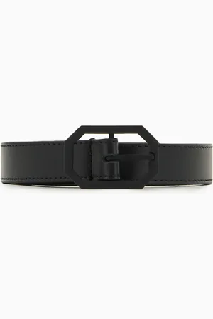 Emporio Armani Smooth leather belt