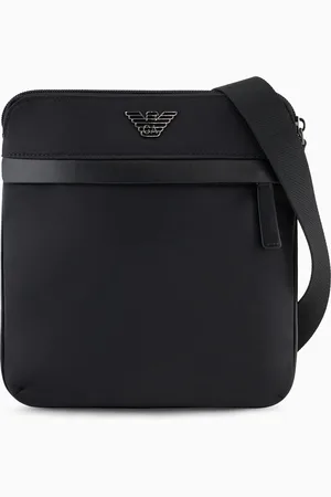 Emporio Armani ASV recycled-nylon flat shoulder bag