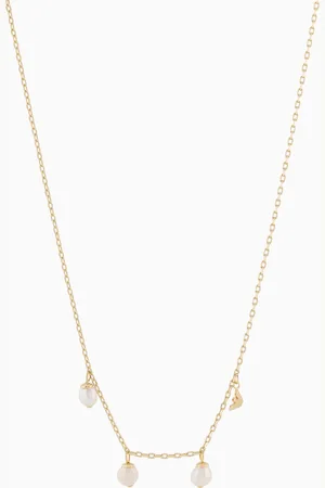 Emporio Armani Gold-Tone Brass Station Necklace