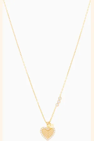 Emporio Armani Gold-Tone Sterling Silver Pendant Necklace