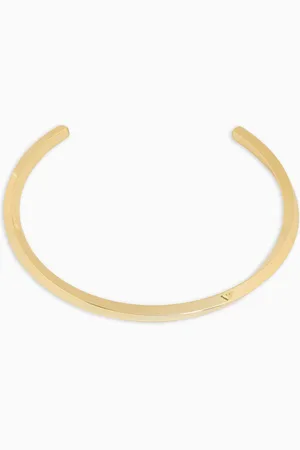 Emporio Armani Gold-Tone Brass Collar Necklace