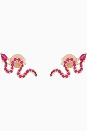 Emporio Armani 14K Rose Gold-Plated Sterling Silver Stud Earrings