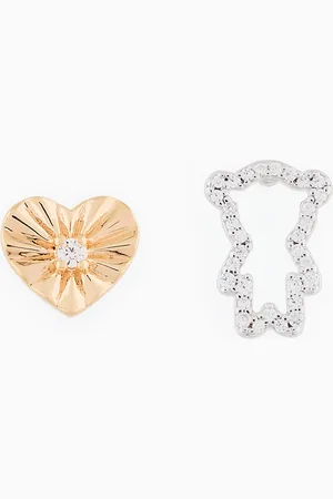 Emporio Armani Two-Tone Sterling Silver Stud Earrings