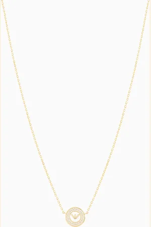 Emporio Armani Gold-Tone Sterling Silver Station Necklace