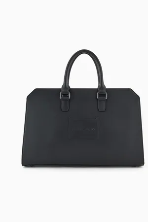 Emporio Armani Business bag in tumbled leather