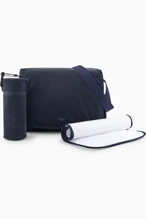 Emporio Armani Mommy bag set with all-over eagle logo