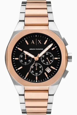 Armani Exchange Three-Hand Two-Tone Stainless Steel Watch