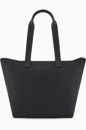 Emporio Armani ASV medium shopper bag in recycled nylon