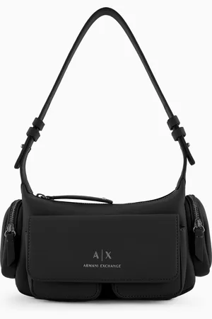 Armani Exchange Large shoulder bag with side pockets